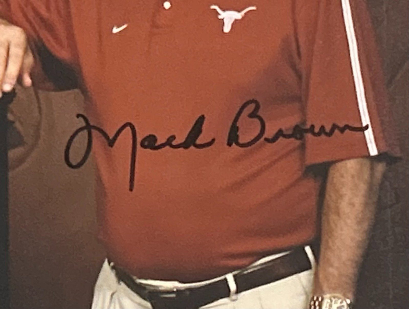 DARRELL ROYAL & MACK BROWN AUTOGRAPHED FRAMED 16x20 PHOTO FANATICS UT LONGHORNS - Image 3