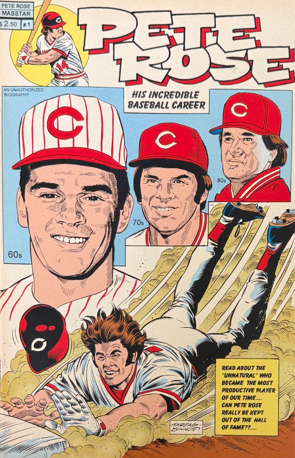 PETE ROSE COMIC BOOK AND PHOTO CAREER STATS BASEBALL - Image 2