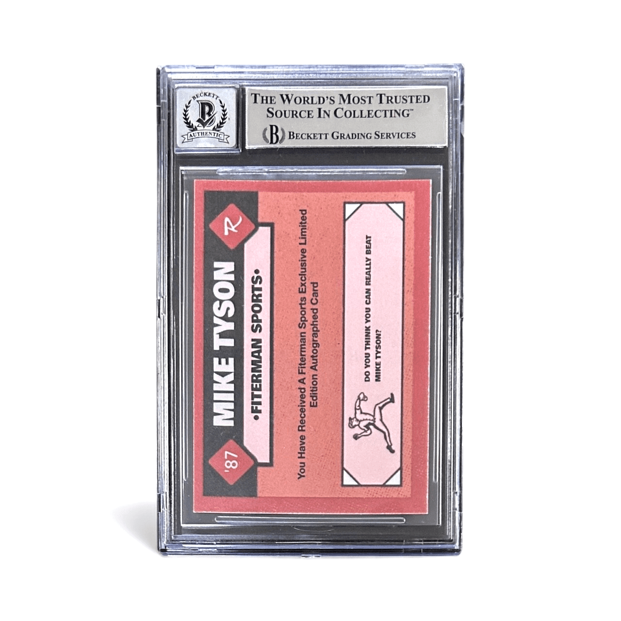 Mike Tyson Signed 2024 Fiterman Sports Exclusive Trading Card BAS 16605980 - Image 2