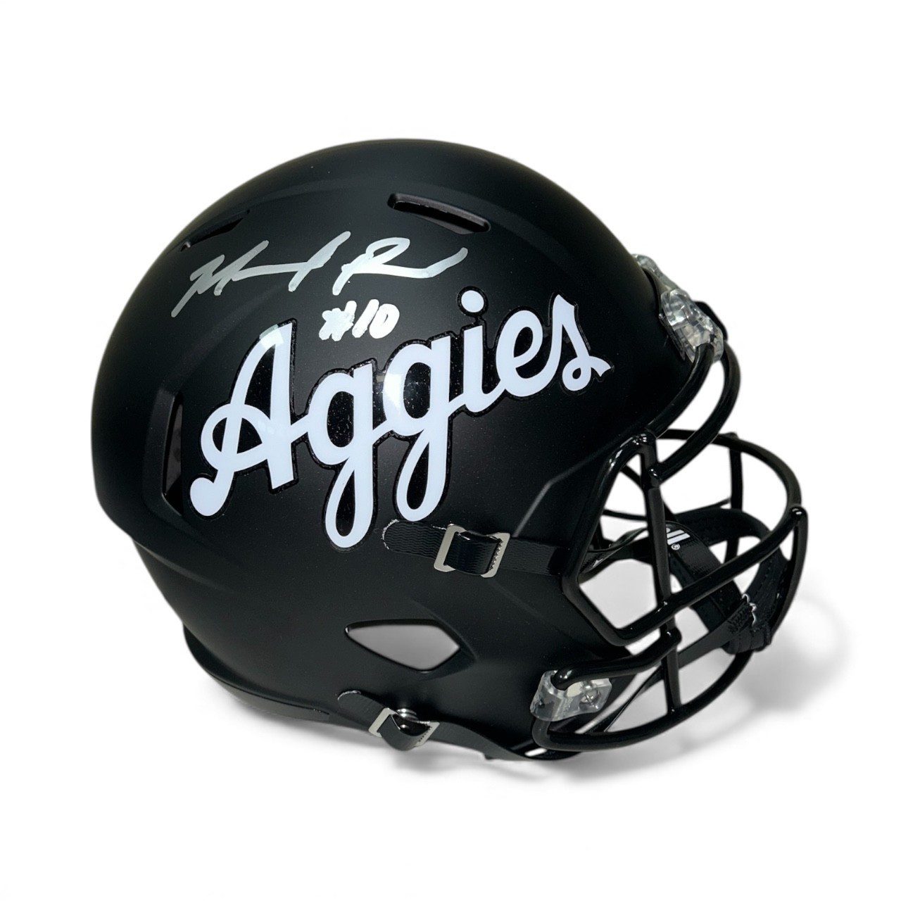 MARCEL REED AUTOGRAPHED BLACK TEXAS A&M SPEED FULL SIZE HELMET JSA
