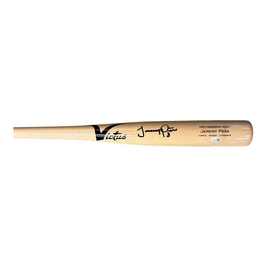 セミドライ 5ミリ3ミリ　MLB JEREMY PENA SIGNED 2025 ASTROS VICTUS PLAYER ISSUED BAT MODEL