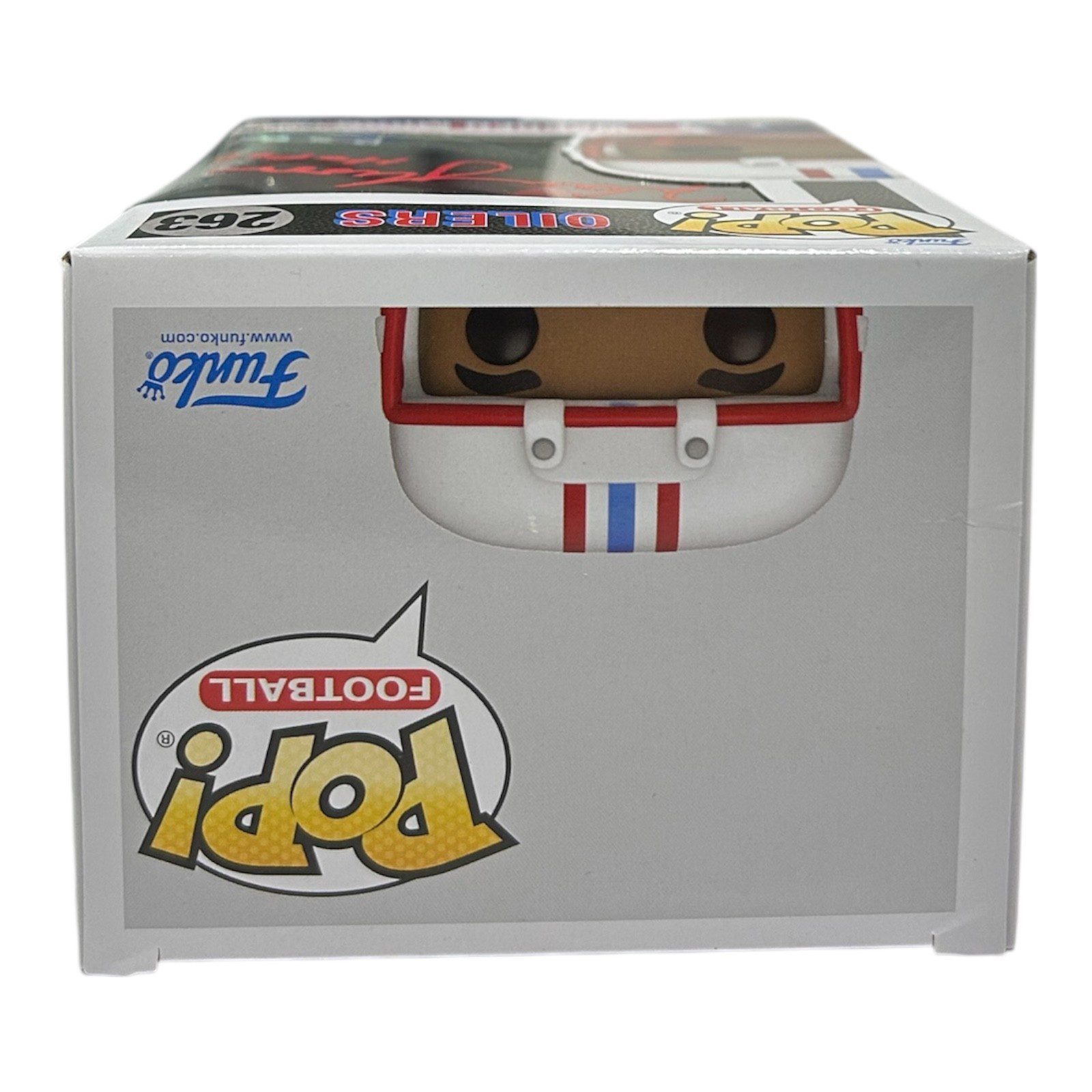 WARREN MOON ATUOGRAPHED HOUSTON OILERS FUNKO POP 263 BECKETT AUTHENTICATED - Image 5