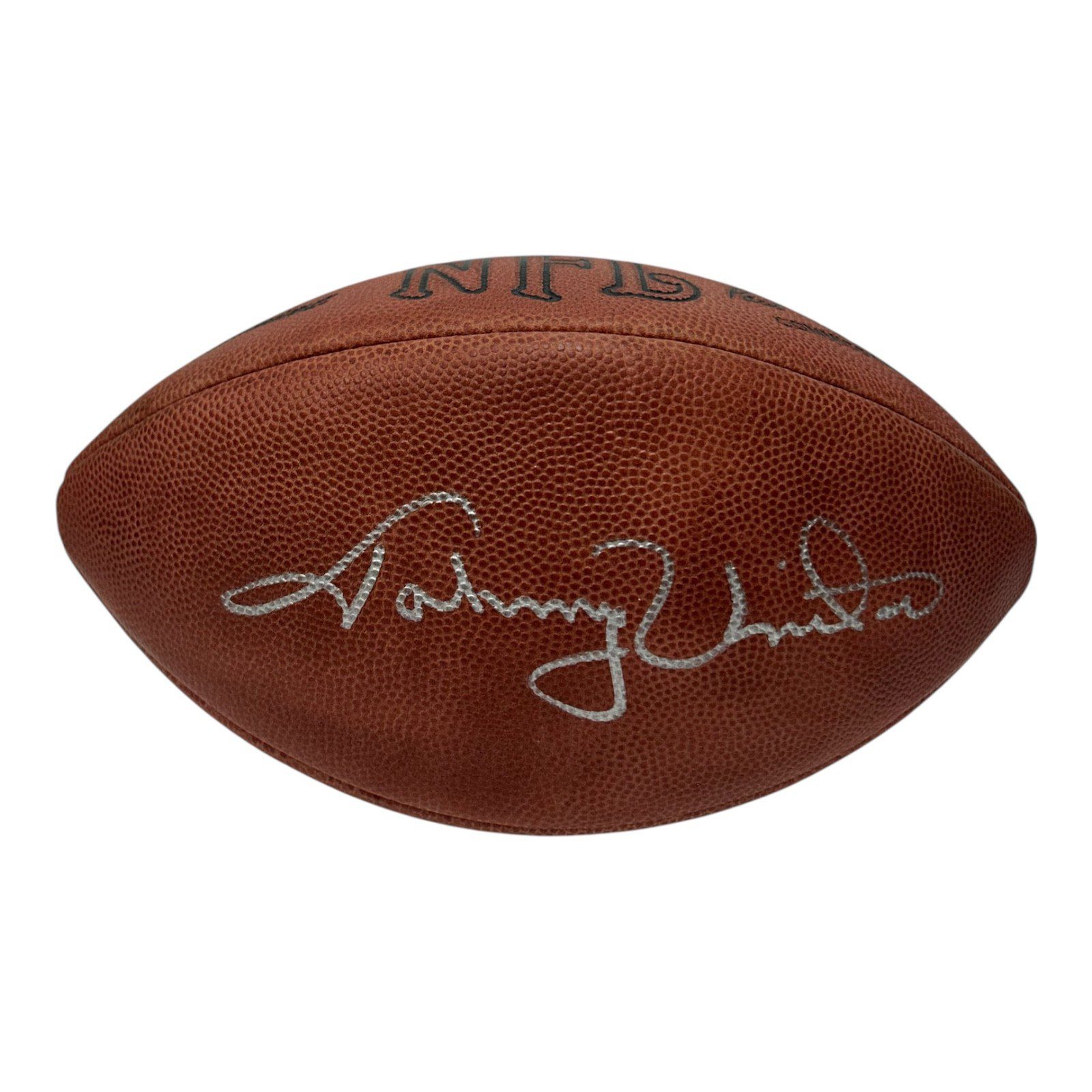 JOHNNY UNITES AUTOGRAPHED WILSON DUKE FOOTBALL JSA YY87471 BALTIMORE COLTS