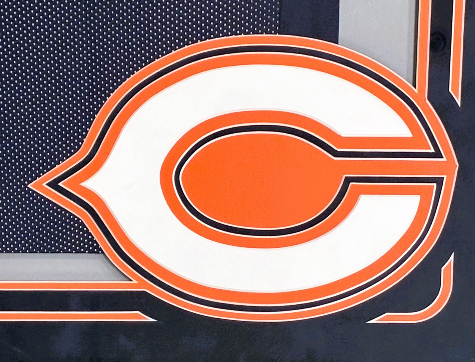 BRIAN URLACHER AUTOGRAPHED FRAMED BLUE/ORANGE JERSEY BECKETT - Image 3