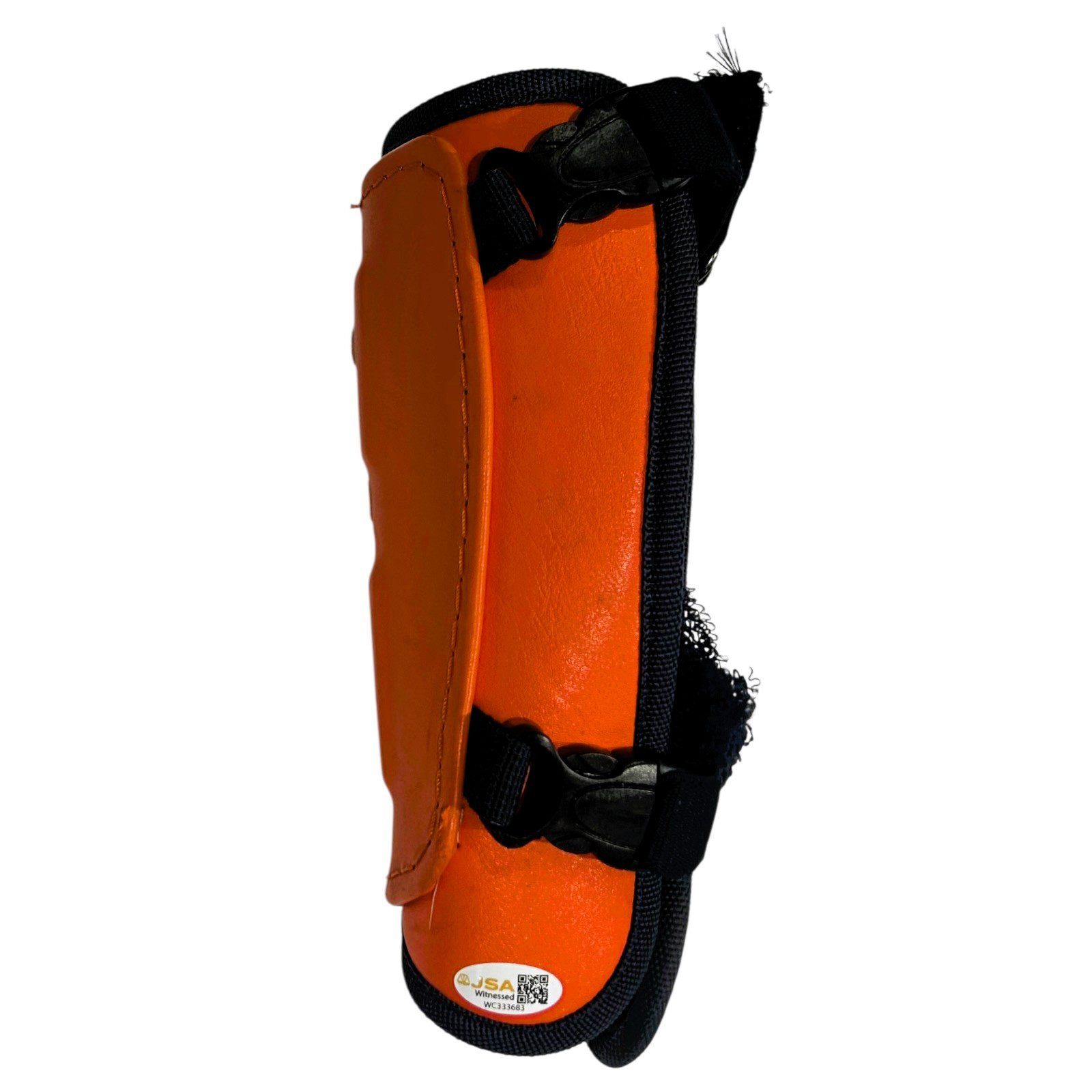 JEREMY PENA SIGNED 2023 SEASON GAME USED 44 PRO PROTECTIVE GEAR SET ORANGE - Image 3