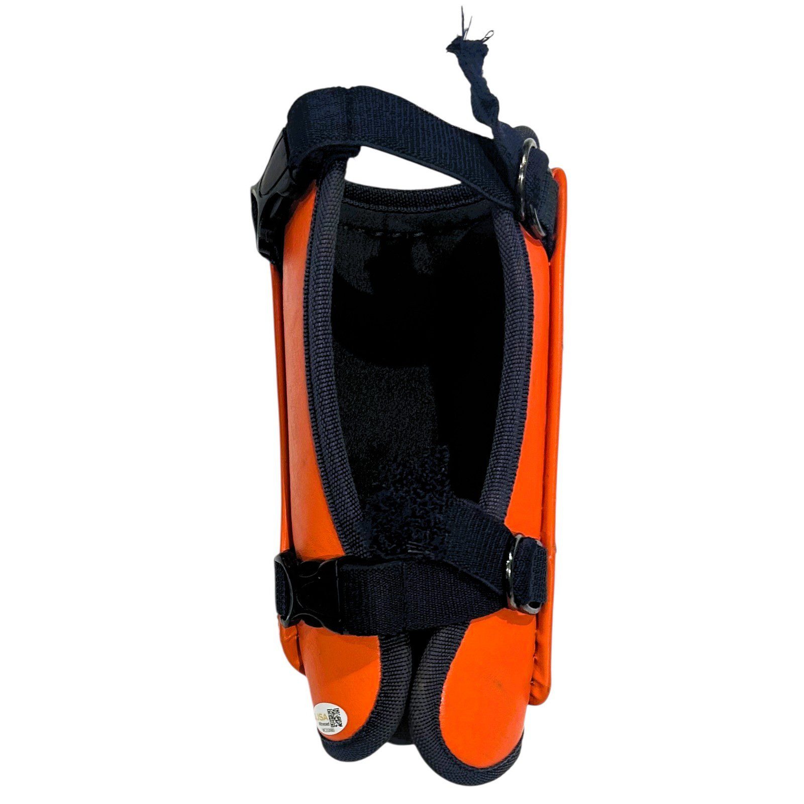 JEREMY PENA SIGNED 2023 SEASON GAME USED 44 PRO PROTECTIVE GEAR SET ORANGE - Image 4