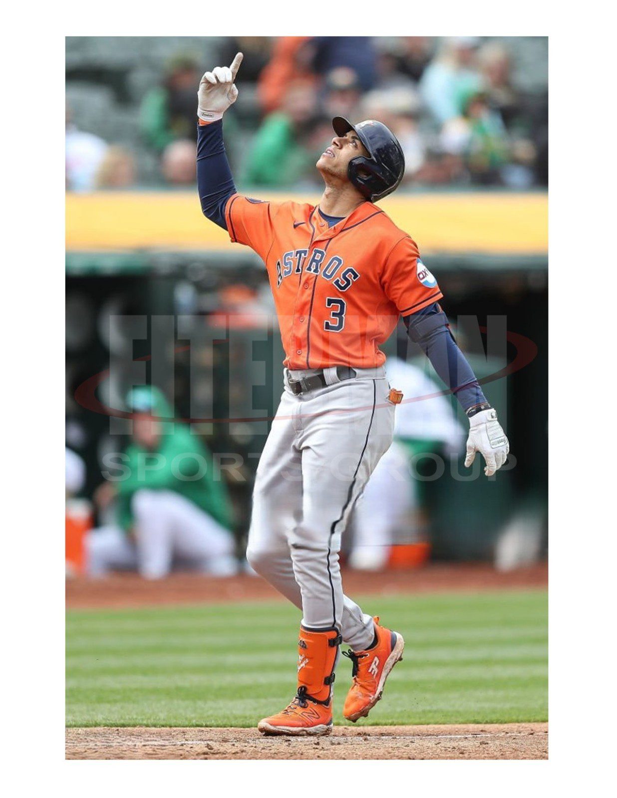 JEREMY PENA SIGNED 2023 SEASON GAME USED 44 PRO PROTECTIVE GEAR SET ORANGE - Image 11