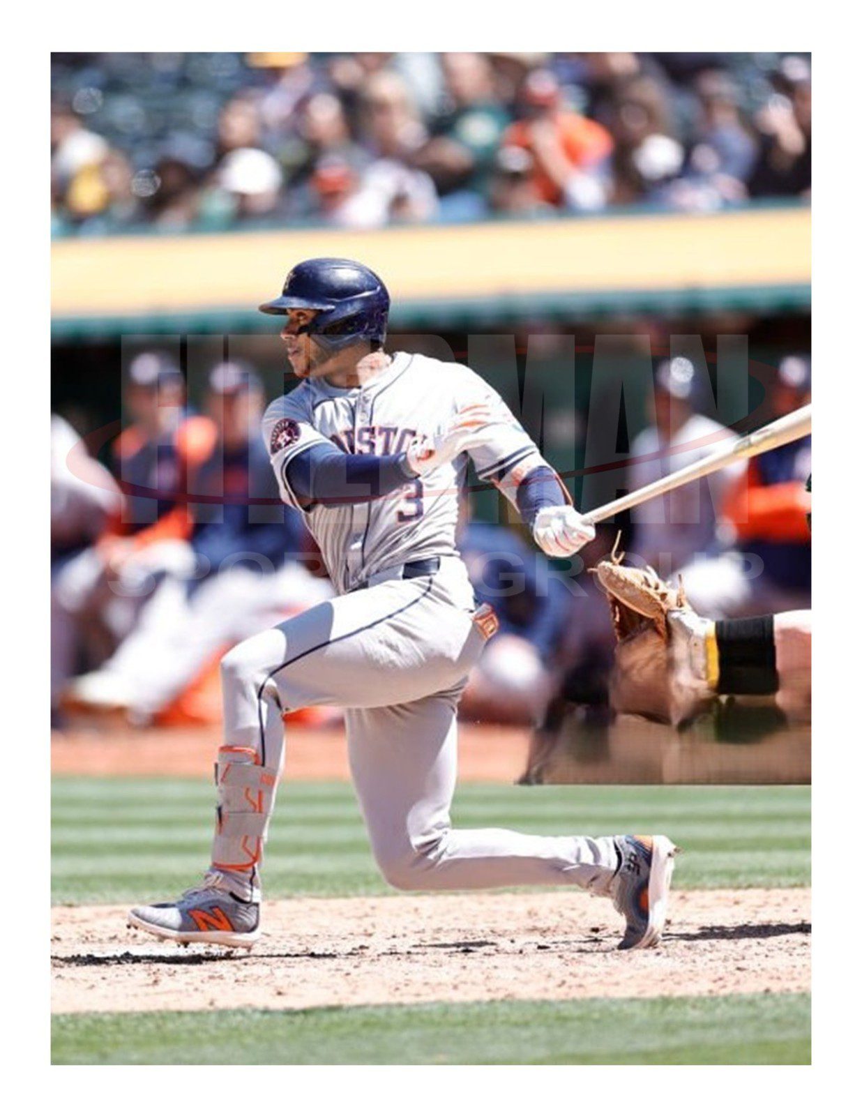 JEREMY PENA SIGNED 2024 SEASON GAME USED ASTROS WORN BASEBALL CLEATS GRAY/ORANGE - Image 18