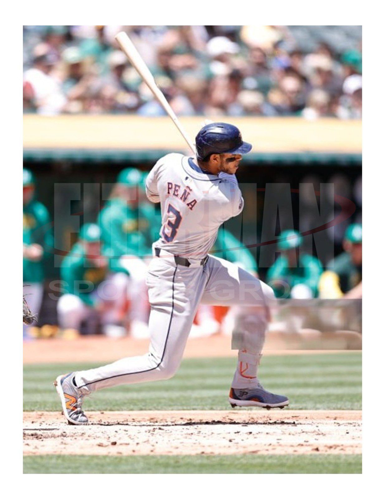 JEREMY PENA SIGNED 2024 SEASON GAME USED ASTROS WORN BASEBALL CLEATS GRAY/ORANGE - Image 19