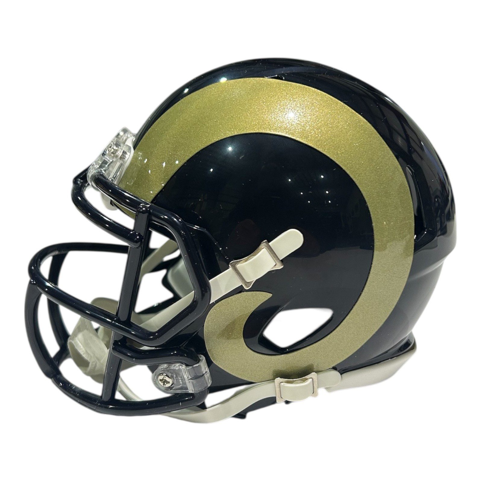 KURT WARNER AUTOGRAPHED ST. LOUIS RAMS MINI HELMET BECKETT - Image 4