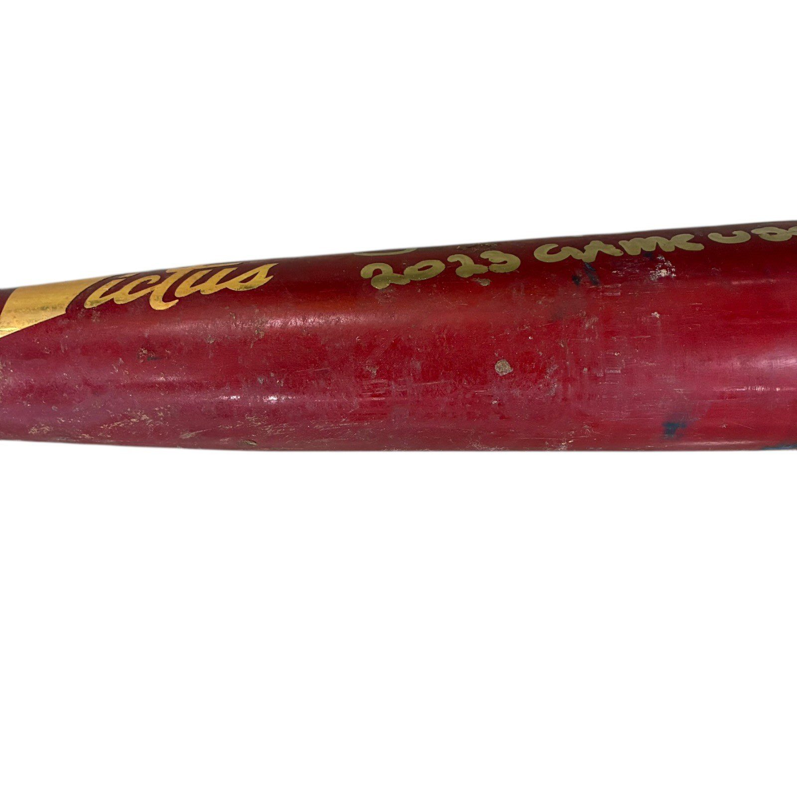 JEREMY PENA SIGNED 2023 ASTROS VICTUS GAME USED CRACKED BAT PRO RESERVE APV-M G - Image 6