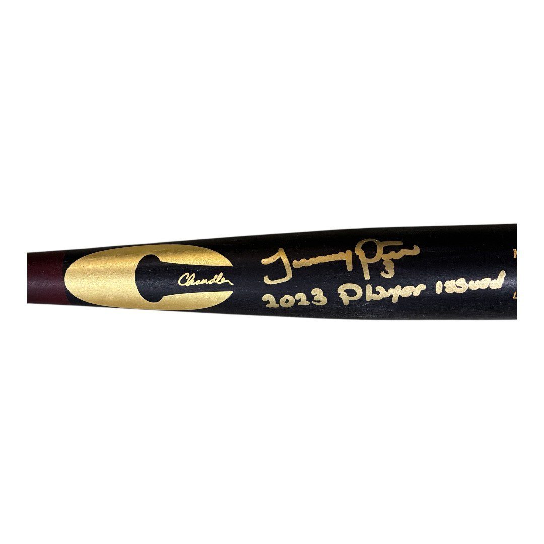 JEREMY PENA SIGNED 2023 ASTROS CHANDLER PLAYER ISSUED BAT MODEL AP5A MAPLE - Image 4