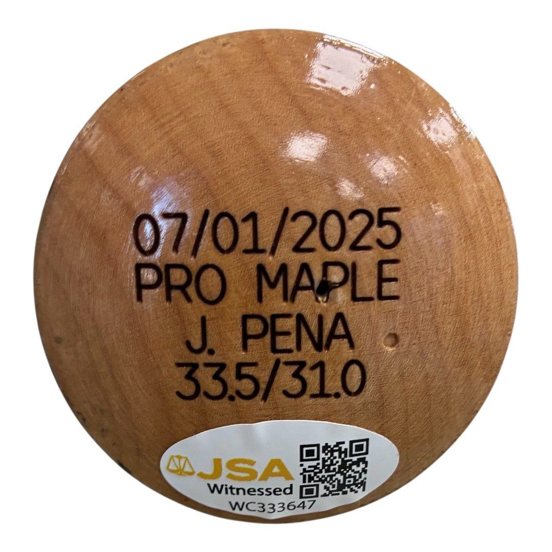 JEREMY PENA SIGNED 2025 ASTROS LOUISVILLE SLUGGER ALL STAR PLAYER ISSUED BAT - Image 14