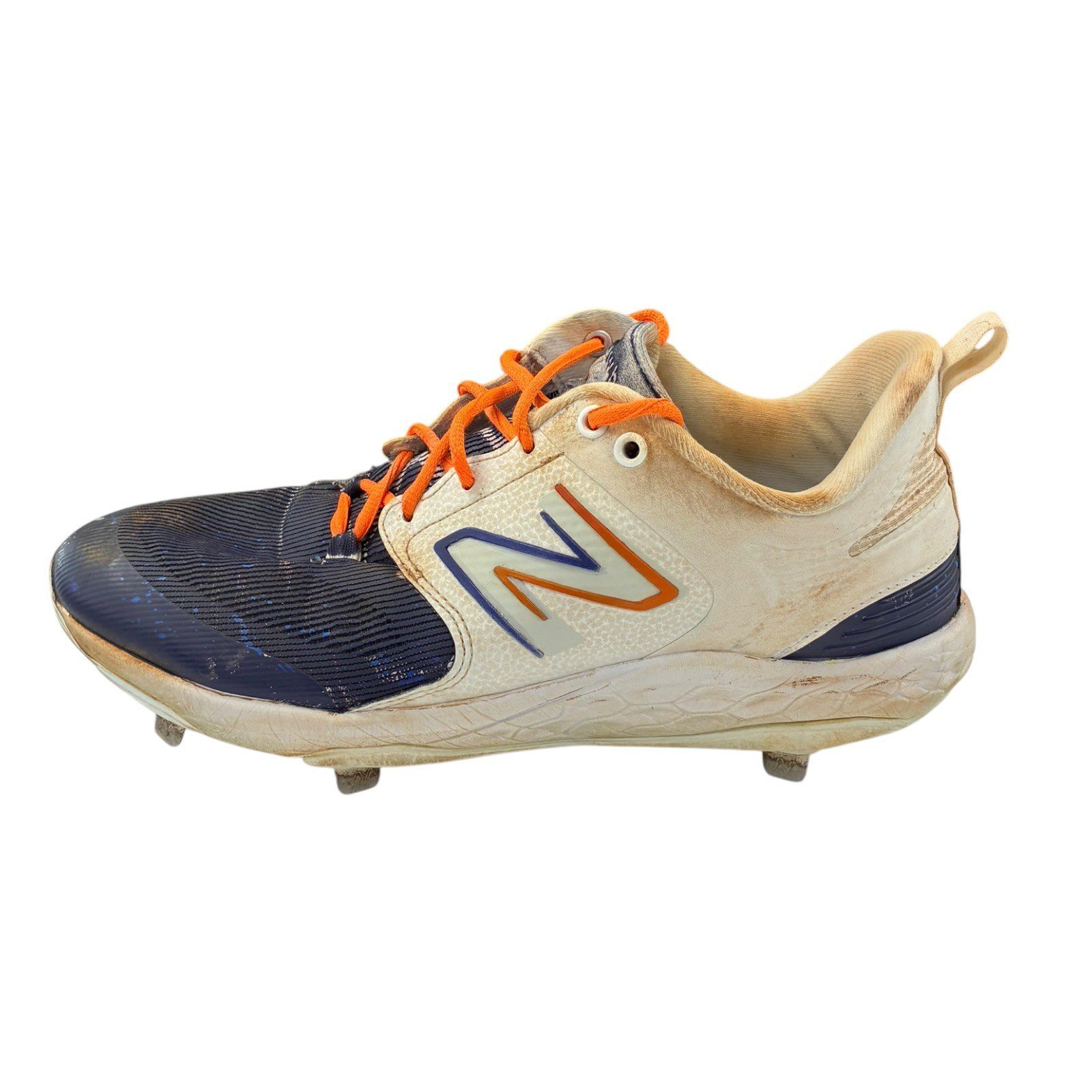 JEREMY PENA SIGNED GAME USED HOUSTON ASTROS WORN BASEBALL CLEATS BLUE/WHITE - Image 17