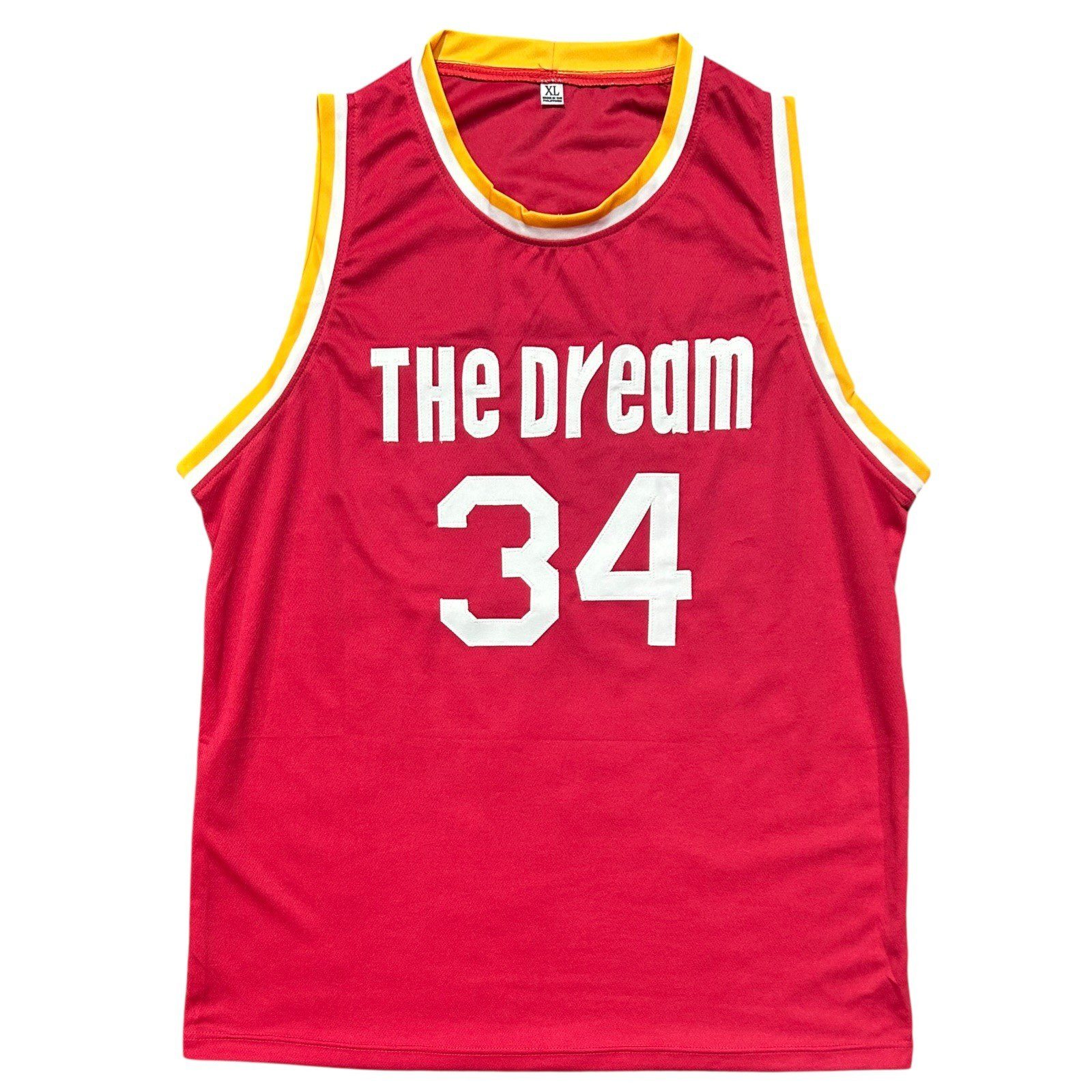 HAKEEM OLAJUWON AUTOGRAPHED RED JERSEY JSA AUTHENTICATED 94/95 CHAMPS - Image 3