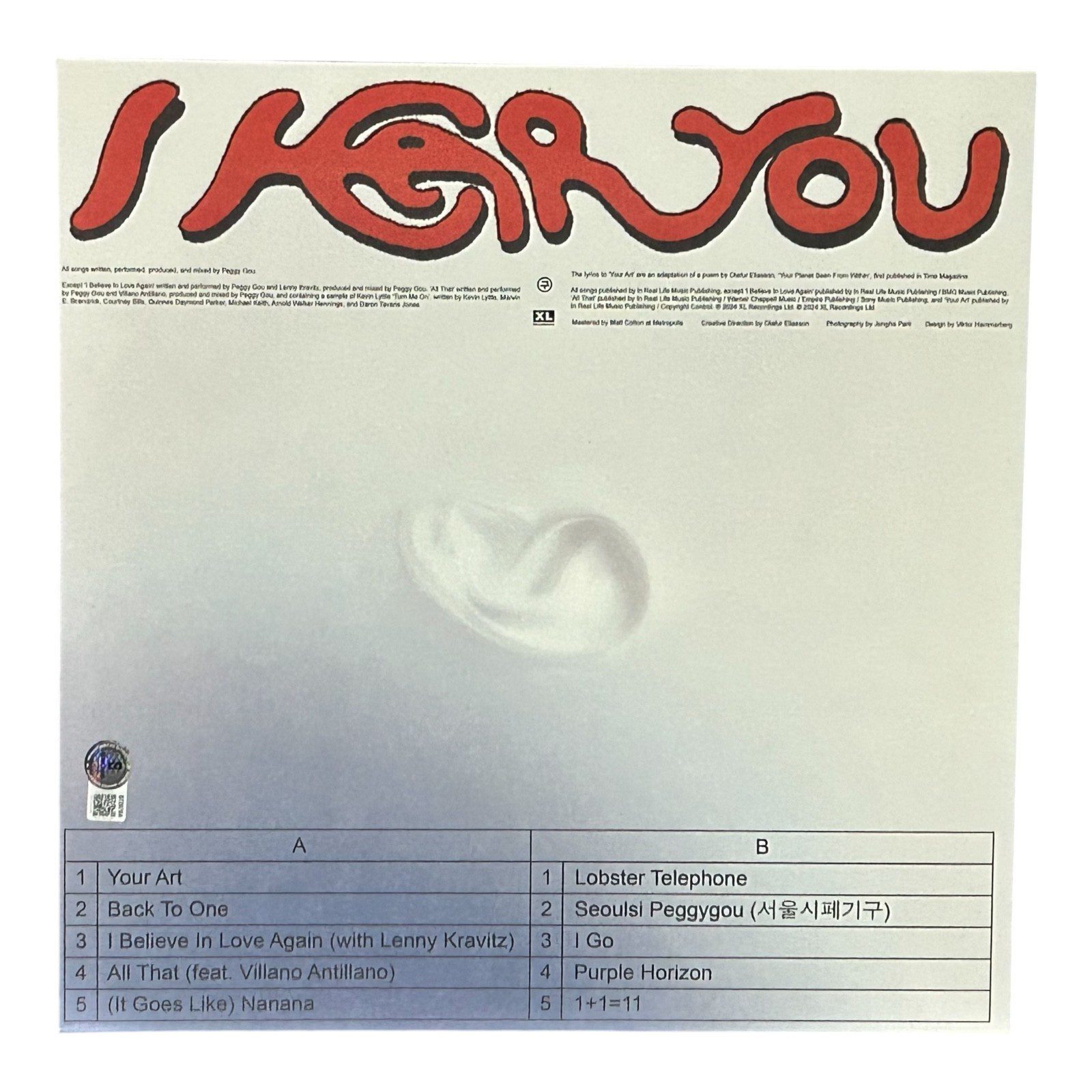 PEGGY GOU AUTOGRAPHED I HEAR YOU LP VINYL RECORD BECKETT BT20704 - Image 2