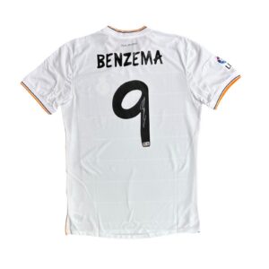 KARIM BENZEMA AUTOGRAPHED REAL MADRID JERSEY BECKETT AUTHENTICATION B