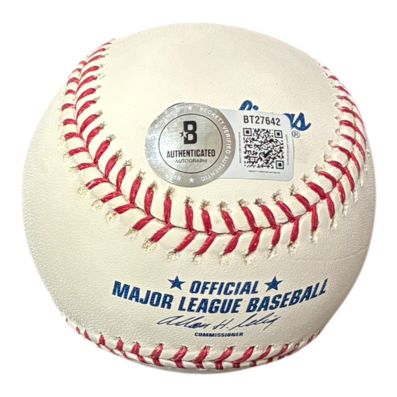 LARRY FITZGERALD SIGNED OFFICIAL MAJOR LEAGUE BASEBALL BAS BT27642 CARDINALS - Image 3