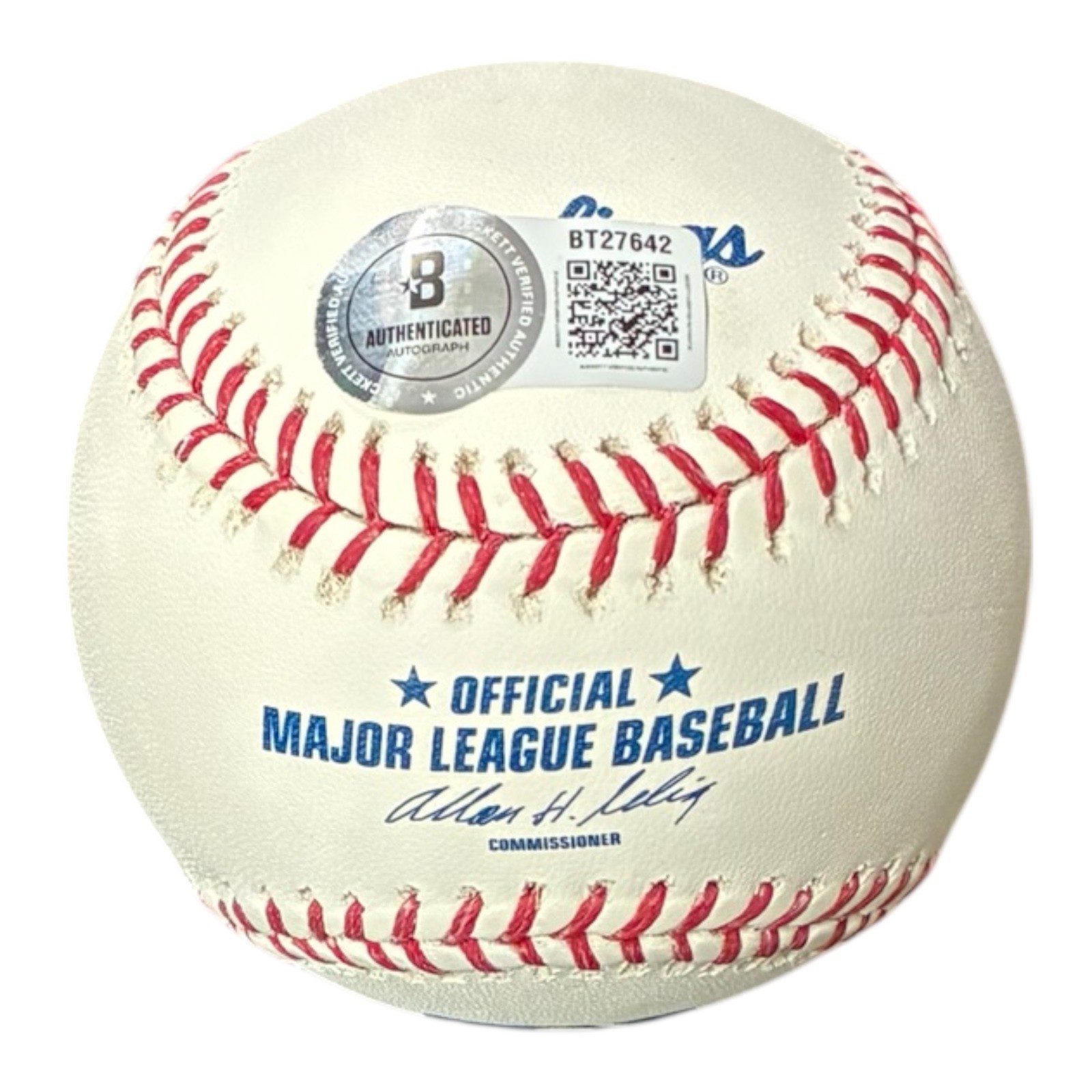 LARRY FITZGERALD SIGNED OFFICIAL MAJOR LEAGUE BASEBALL BAS BT27642 CARDINALS - Image 4