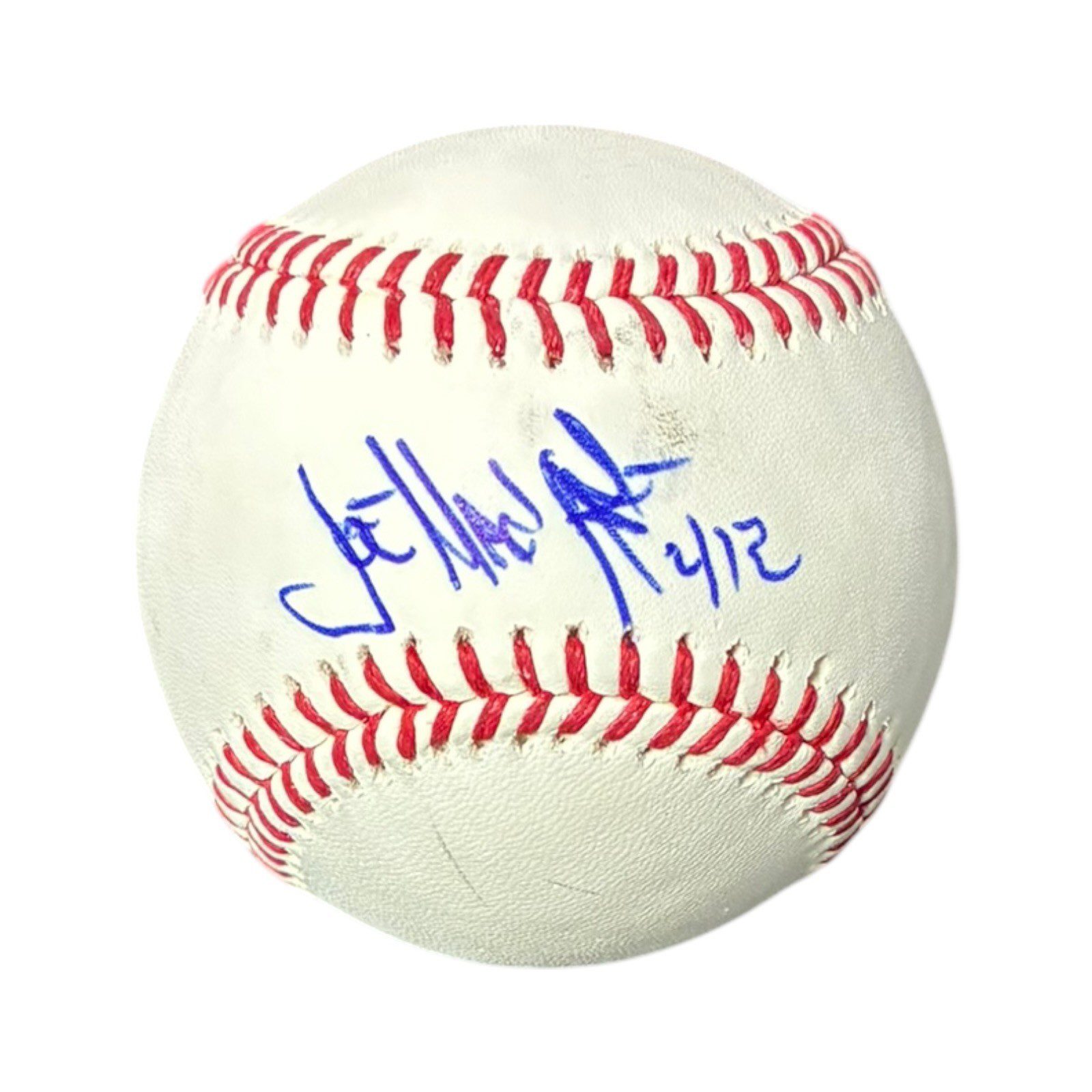 JOE MANGANIELLO SIGNED OFFICIAL MLB BASEBALL BECKETT BT27757 JUSTICE LEAGUE