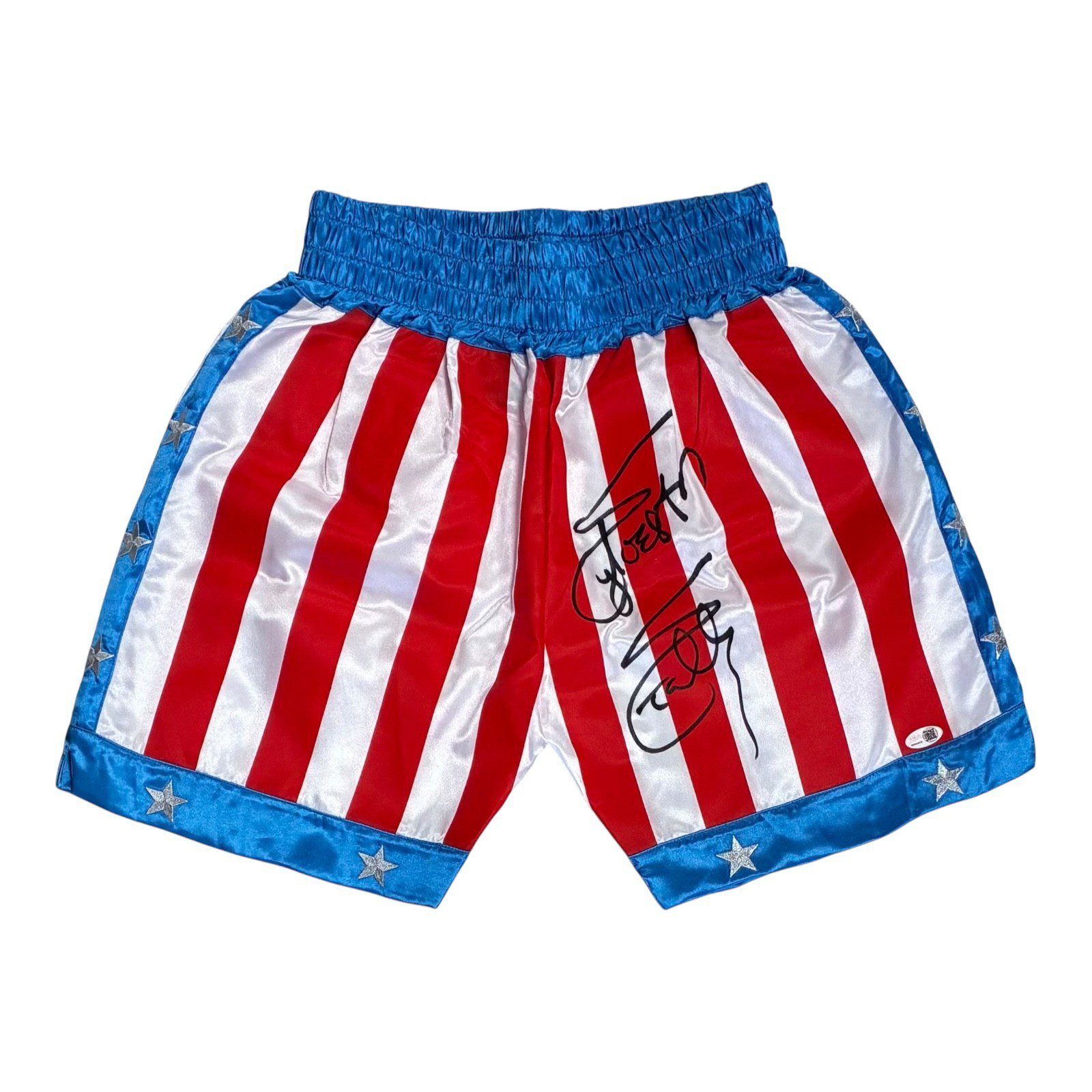 Sylvester Stallone Signed Rocky IV Trunks JSA Witness Authenticated