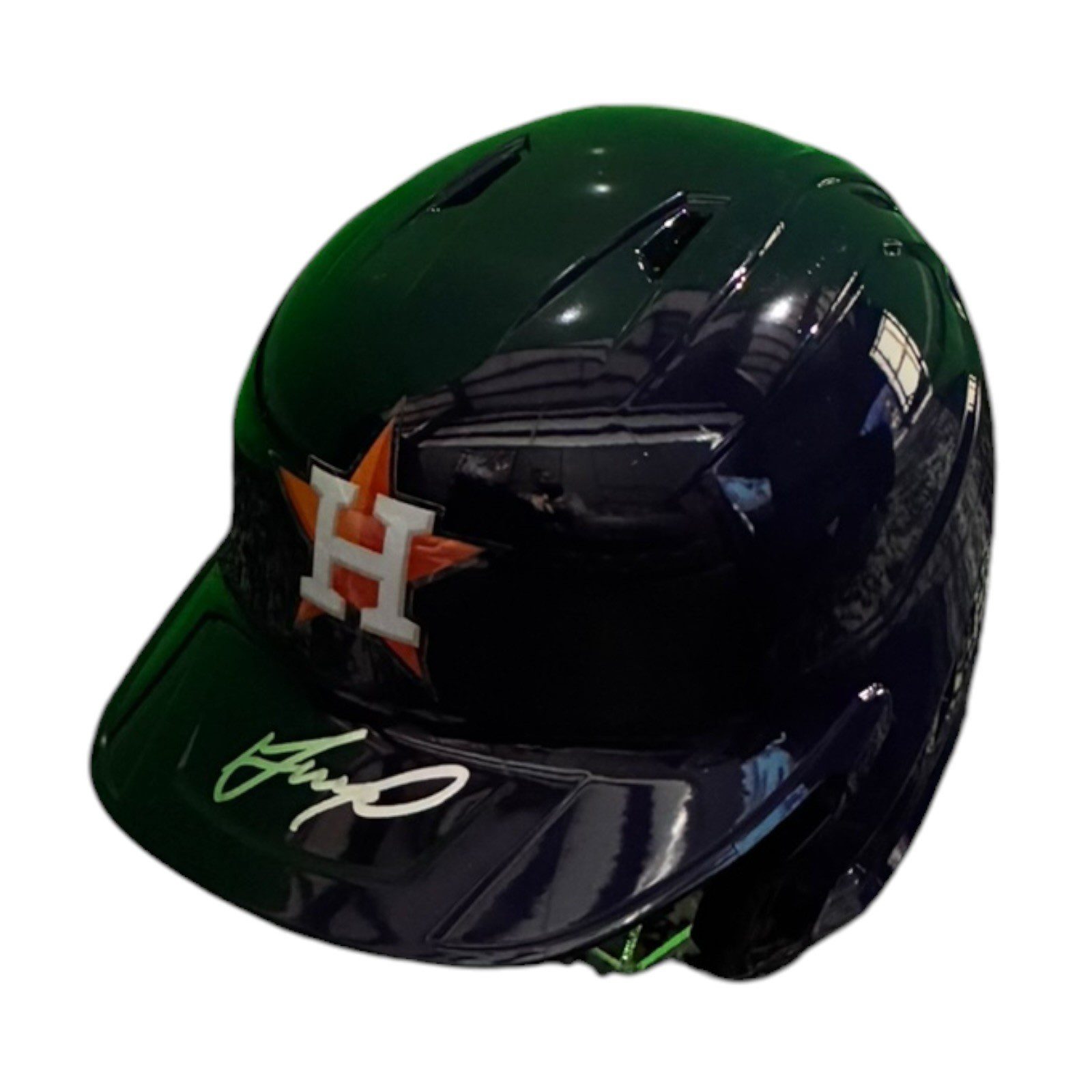 JOSE ALTUVE AUTOGRAPHED HOUSTON ASTROS FULL SIZE REPLICA BLUE HELMET JSA - Image 2