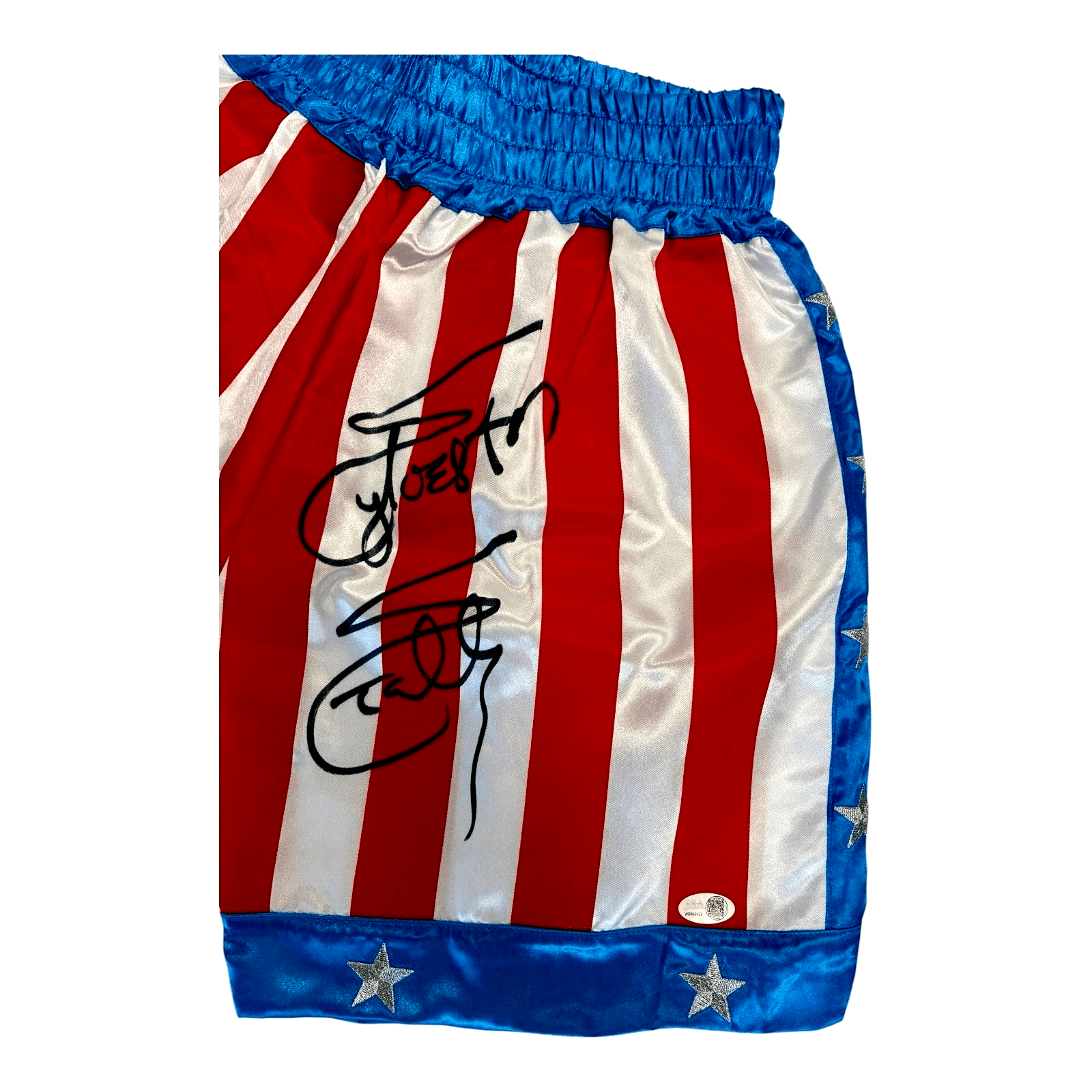 Sylvester Stallone Signed Rocky IV Trunks JSA Witness Authenticated - Image 2