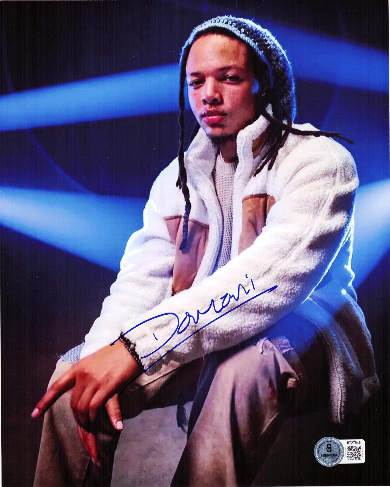 DOMANI 8x10 SIGNED PHOTO BECKETT BT27946 HIP HOP RAPPER