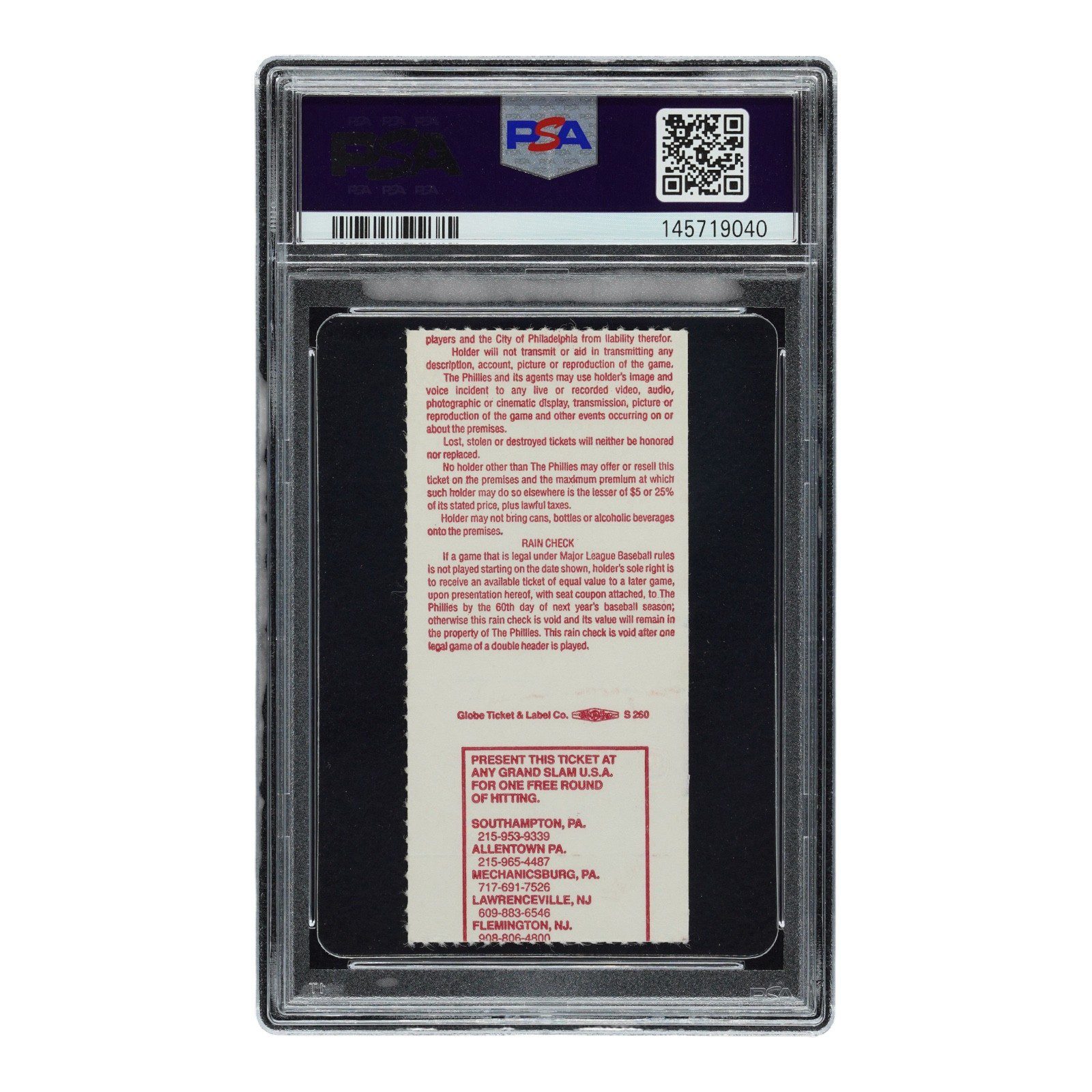 SAMMY SOSA SIGNED CUBS DEBUT TICKET STUB 4/7/1992 PSA 145719040 VG-EX 4 - Image 2