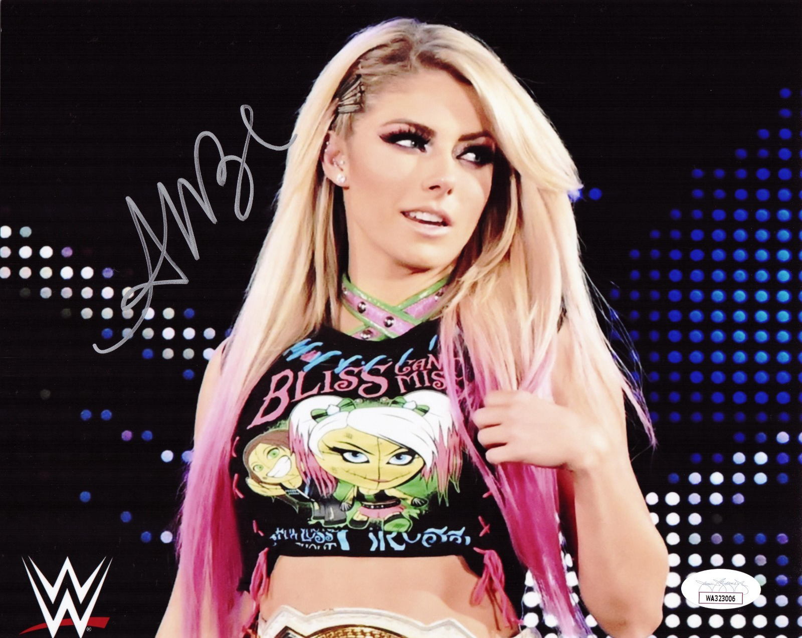 ALEXA BLISS AUTOGRAPHED 8x10 PHOTO JSA #8