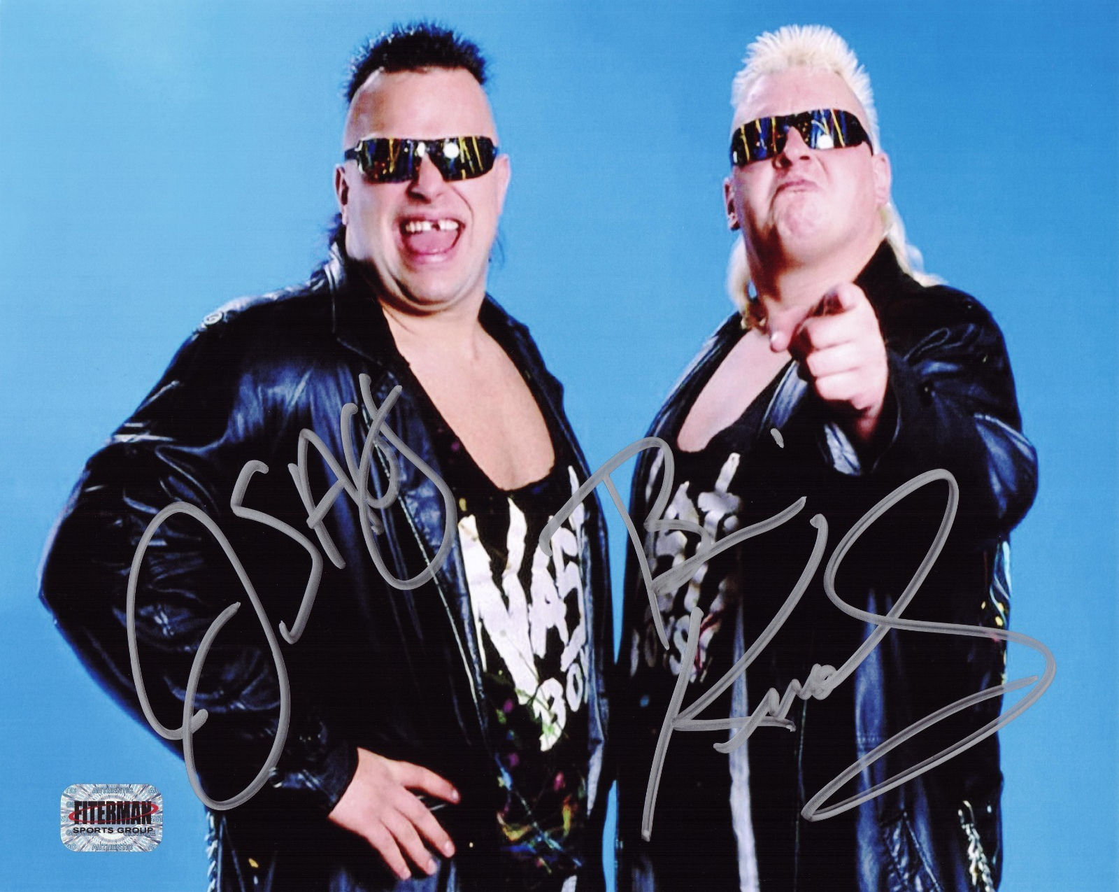 THE NASTY BOYS BRIAN KNOBBS & JERRY SAGGS SIGNED 8x10 PHOTO FITERMAN SPORTS #4