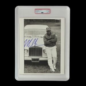 MIKE TYSON SIGNED ORIGINAL 1985 TYPE 1 PHOTOGRAPH PSA/DNA MIKE ON ROLLS ROYCE