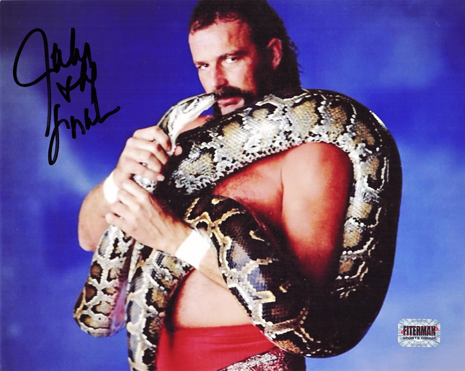 JAKE THE SNAKE ROBERTS SIGNED 8x10 PHOTO FITERMAN SPORTS AUTHENTICATED #2