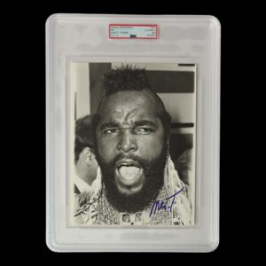 MR. T SIGNED ORIGINAL 1983 TYPE 1 PHOTOGRAPH PSA A TEAM OUT FOR DINNER BEV HILLS
