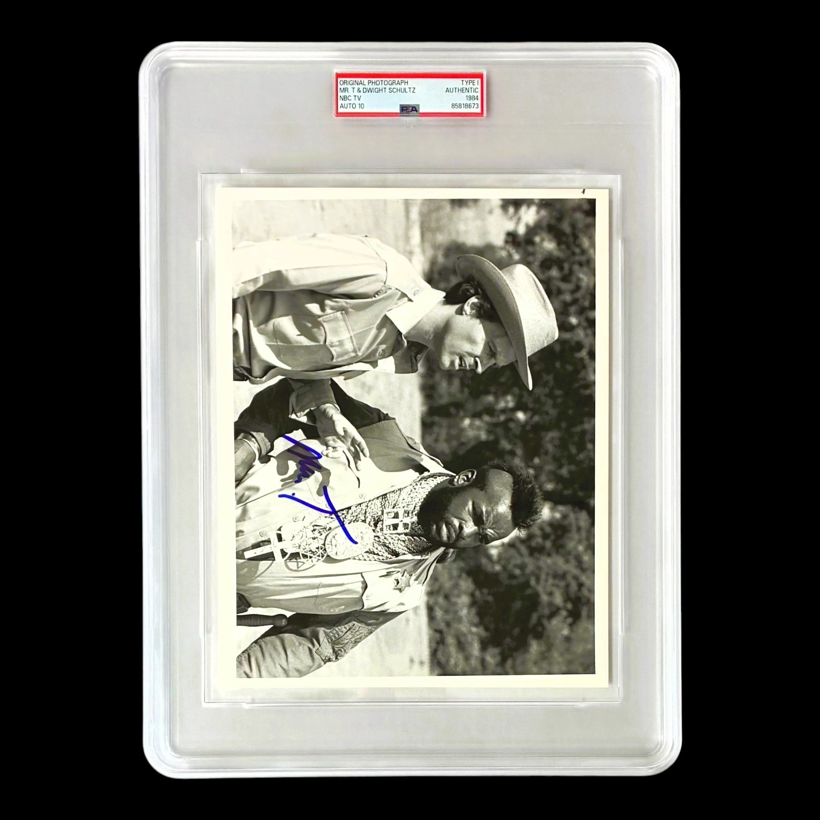 MR. T SIGNED ORIGINAL 1984 TYPE 1 PHOTOGRAPH PSA THE A TEAM HOWLING MAD MURDOCK - Image 2