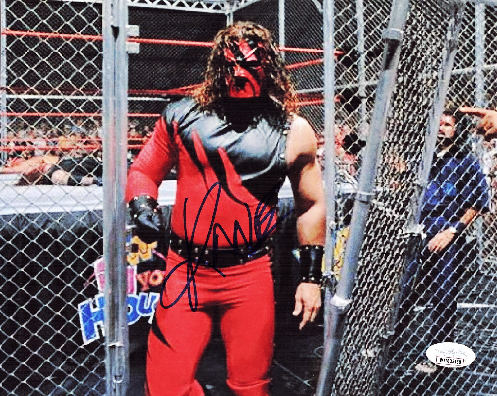 KANE AUTOGRAPHED 8x10 PHOTO JSA WWE 11