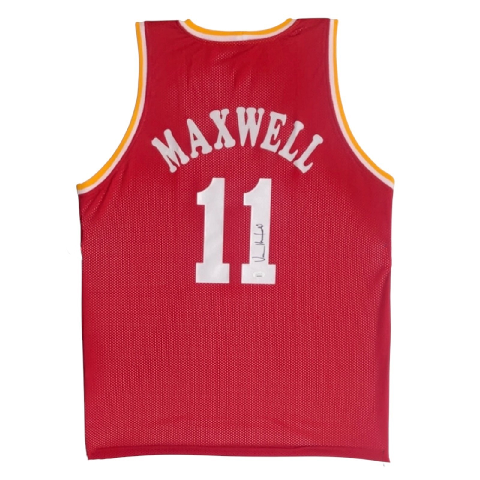 VERNON MAXWELL AUTOGRAPHED RED JERSEY JSA AUTHENTICATED