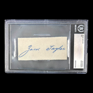 ZACK TAYLOR AUTOGRAPHED CUT BECKETT AUTHENTIC 20197486 MLB PLAYER GIANTS CUBS