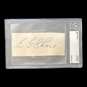 ERNIE SHORE AUTOGRAPHED CUT BECKETT AUTHENTIC 20197499 MLB PLAYER RED SOX