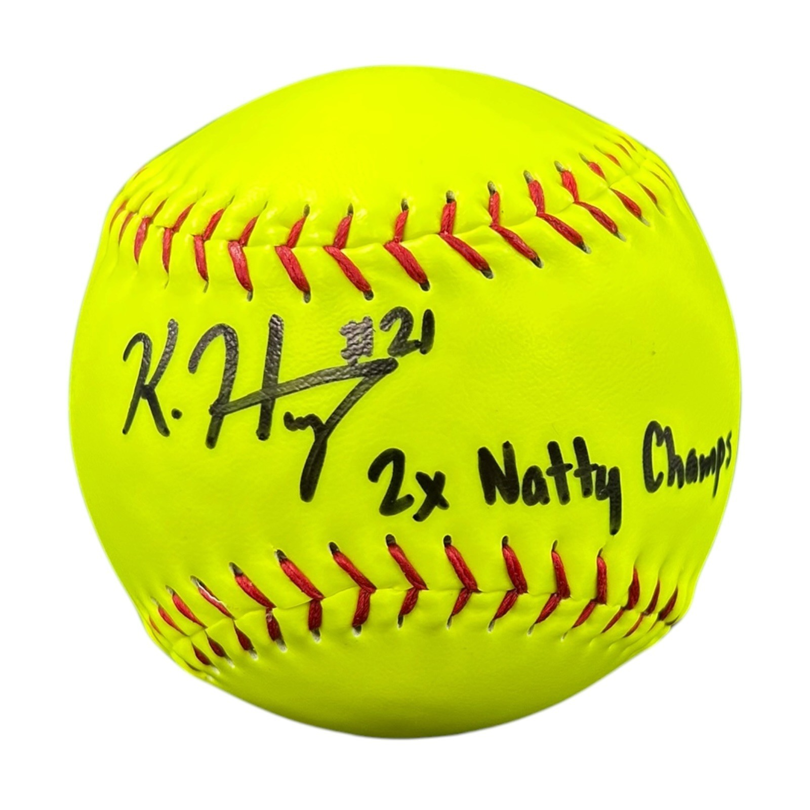 KAYDEN HENRY SIGNED SOFTBALL JSA TEXAS LONGHORNS 2x Natty Champs