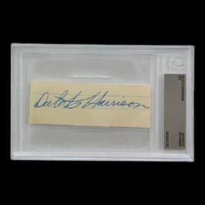 DUTCH HARRISON AUTOGRAPHED CUT BECKETT AUTHENTIC 20197262 PGA GOLF