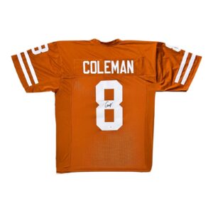 CAM COLEMAN SIGNED CUSTOM ORANGE JERSEY JSA AUTHENTICATED