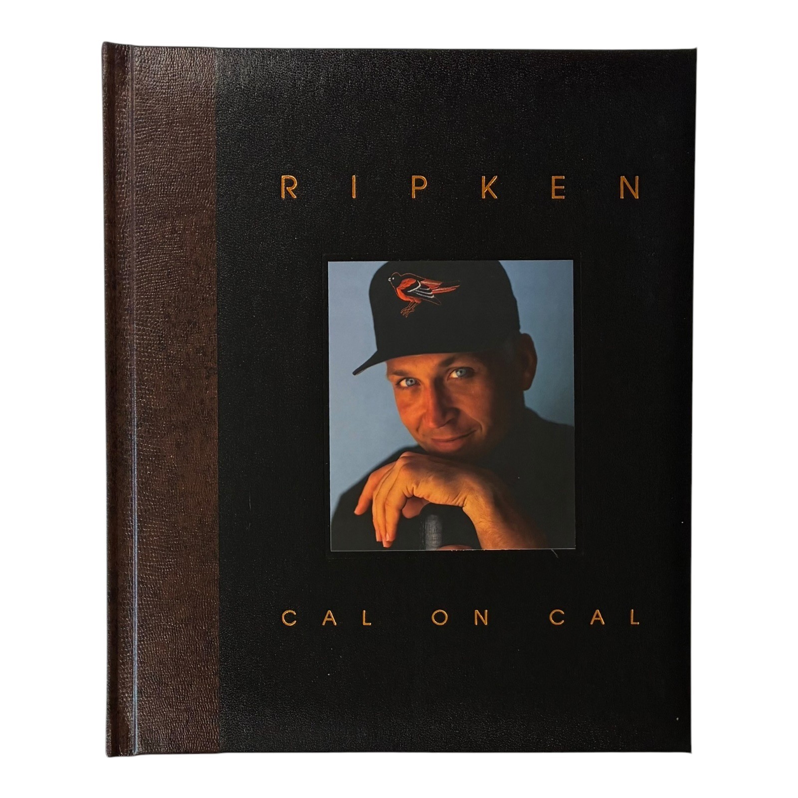 CAL RIPKEN JR SIGNED 2131 LEATHER BOUND BOOK "RIPKEN CAL ON CAL" WITH COA #1239 - Image 2