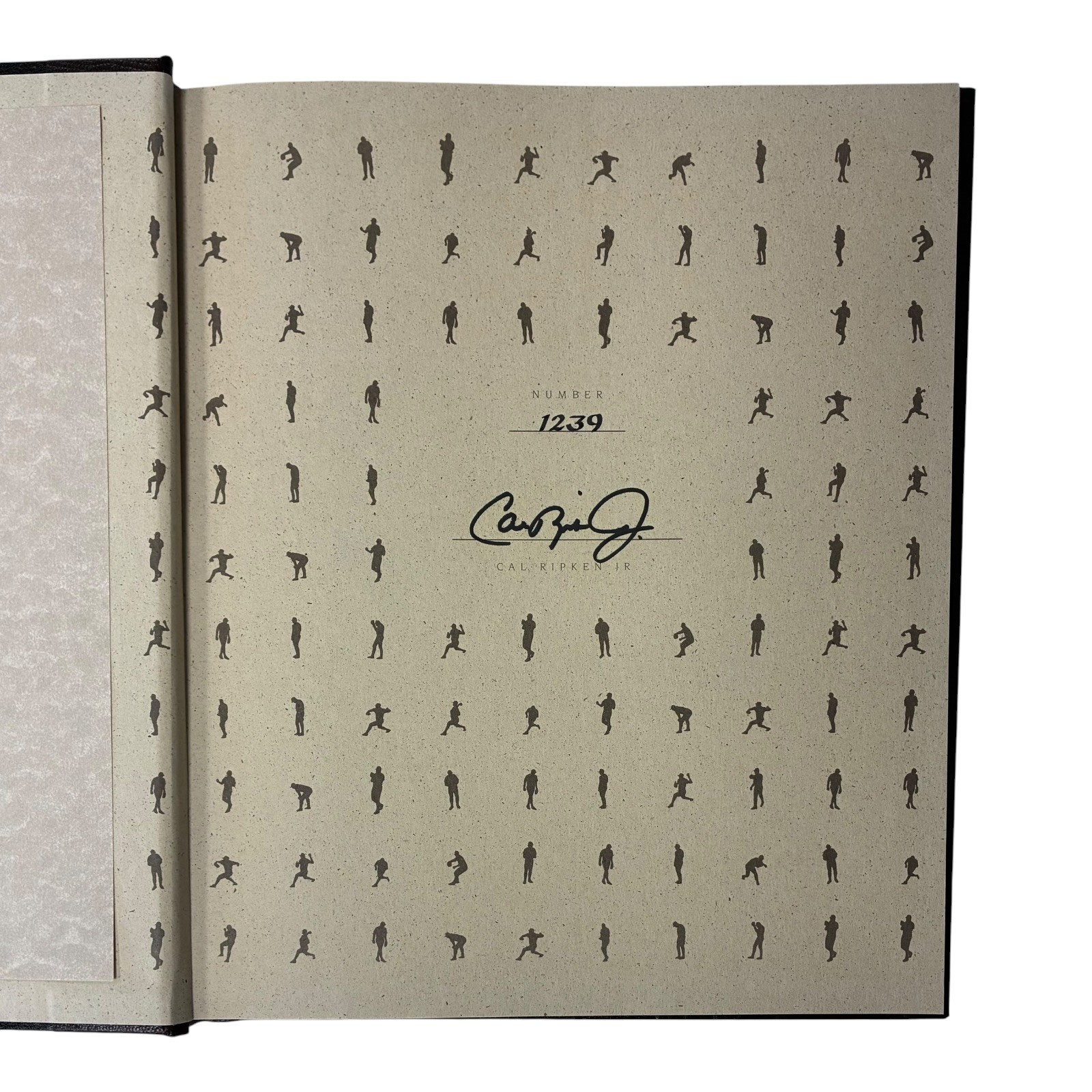 CAL RIPKEN JR SIGNED 2131 LEATHER BOUND BOOK "RIPKEN CAL ON CAL" WITH COA #1239 - Image 3