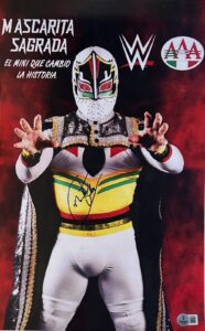 MASCARITA SAGRADA AUTOGRAPHED 11x17 PHOTO BECKETT